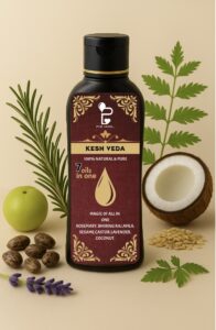 Kesh Veda – 7 Oils in One 100% Pure & Natural Ayurvedic Hair Oil-Pure Living