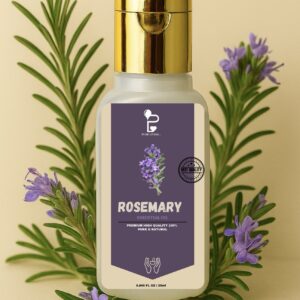 Pure Rosemary Essential Oil 100% Natural | Cold-Pressed | For Hair, Skin & Scalp Care-Pure Living.